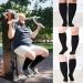 Zfsock Compression Stockings for Thick Calves | Medical Support Socks 20-30mmHg for Men & Women | Oversize Travel & Sport Socks for Nurses - Black L-XL - Buy Online on GoSupps.com