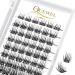 Eyelashes cluster quewel individual eyelashes single cluster lashes 72stck.D curl mix8-16 eyelash segments wide foundation individual eyelashes for eyes make-up DIY eyelash extension (qu15-d-mix8-16) 1 piece (1 Pack) Qu15-D mix 8-16mm