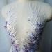Phoenix Tail Flower Lace Fabric Gown Applique Set in Purple - DIY Wedding Dress Embroidered Patch - Buy Online on GoSupps.com