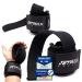 NetroxSports - Lifting Straps |Professional train aids with wrist bandage |For bodybuilding weight lifting strength training strength training & fitness |Suitable for heavy weights |Men & women textile