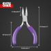 3-Inch Mini Bent Chain Nose Pliers - Precision Jewelry Making and Crafting Tool - Buy Online on GoSupps.com