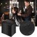 Pack of 100 Black Salon Capes - Disposable Waterproof Hair Dye Apron for Barber, Stylist, and Coloring - 51.2x36.2 Inch - Buy Online on GoSupps.com