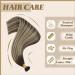 YoungSee Ombre I Tip Human Hair Extensions - Brown Dark Brown Ash Blonde 20 Inch 50g Real Human Hair Cold Fusion - Buy Online on GoSupps.com
