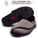 FZYUAN Wide Width Diabetic Slippers for Men Size 12 - Adjustable Closures, Memory Foam, Orthopedic Shoes for Elderly with Arthritis and Edema - Brown - Buy Online on GoSupps.com