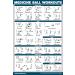 QuickFit Medicine Ball Workouts & Battle Rope Poster Set - 2 Pack Laminated 18x27 & 18x24 - International Shipping Available - Buy Online on GoSupps.com