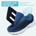 Ortho+rest Men's Diabetic Walking Shoes for Swollen Feet - Adjustable Closure Size 7 Navy - Buy Online on GoSupps.com