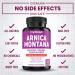 Arnica Capsules 5300mg - Natural Pain Relief with Grape Seed & Turmeric - 3 Month Supply | International Shipping Available - Buy Online on GoSupps.com