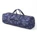 BOULDER BEE | Yoga Mat Bag | Large Yoga Mat Carrier with Wet Pocket | Yoga Gifts | Gym Tote Bag for Women Blue Cashew Flower
