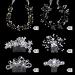 Wedding Hair Comb Set - 86 Pieces Faux Pearl Crystal Bride Hair Accessories | U Shaped Flower Rhinestone Clips | Twist Hair Piece Styling Pins for Women, Bridesmaid, Bridal Jewelry - Buy Online on GoSupps.com