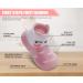 Dookeh Baby Girl Pink Soft Sole Sneakers | Non-Slip First Walking Shoes 2-3 Years | Toddler Infant Babygirl Sock Shoes - Buy Online on GoSupps.com