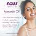 NOW Solutions Avocado Oil 100% Pure Moisturizing Oil Nutrient Rich and Hydrating 118mL - Buy Online on GoSupps.com