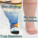 Gooi Extra Wide Diabetic Socks | Colorful Seamless Socks for Swollen Feet | Plus Size 9-15 | Soft Stretch for Edema & Neuropathy - Buy Online on GoSupps.com