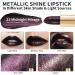 OULAC Metallic Shine Glitter Lipstick Black - Midnight Mirage (21) - Buy Online on GoSupps.com