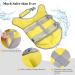 VIVAGLORY Lightweight Dog Life Jacket - Skin-Friendly Neoprene D-Ring & Quick Release Buckle for Small Dogs (48-56cm Chest) - Yellow Pet Lifesaver - Buy Online on GoSupps.com