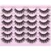 False Eyelashes Wispy Clear Band Lashes Fluffy Lashes Natural look Cat Eye Lashes Strip Fake Eyelashes 16MM Eye Lash Pack by GVEFETIEE C- Natural - Buy Online on GoSupps.com