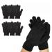6Pairs Exfoliating Gloves - Premium Black Scrub Wash Mitt for Bath or Shower - Luxury Spa Exfoliation Accessories for Beauty Spa Massage  Suitable for Men and Women 6 Pairs