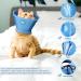 Lollanda Adjustable Cat Collar | Soft Protective Elizabethan Recovery Collar for Cats | Post-Surgery & Injury Relief (S) - Blue - Buy Online on GoSupps.com