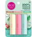 EOS 100% Natural & Organic Lip Balm Stick Variety Pack + Strawberry Sorbet | 5-Pack Variety Pack + Strawberry Sorbet 4 g (Pack of 3) - Buy Online on GoSupps.com