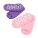 FRCOLOR 2 Pairs Gel Socks Heel Softening Socks Household Foot Care Products Dry Feet Socks Moisturizing Heel Sleeves Heel Socks for Dry Cracked Feet Vegetable Gel Miss Commodity Spa