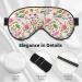 Buy Bunny Floral Print Sleep Eye Mask - Soft Blindfold & Travel Eyeshade with Elastic Strap - Buy Online on GoSupps.com