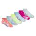 Skechers Girls' 6 Pack Low Cut Socks + 3 Pack Hair Ties 7-8.5 Multi