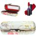 Shop Vintage Embroidery Lipstick Gloss Case | Portable Lipstick Holder with Mirror | Stylish Cosmetic Storage Set - Buy Online on GoSupps.com