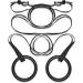 Garage Fit Gymnastic Rings - Premium Heavy Duty Cross Training & Fitness Exercise Rings in Black - Buy Online on GoSupps.com
