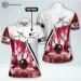 LASFOUR Custom Pink 3D Heartbeat Bowling Shirts for Women - Buy Online on GoSupps.com
