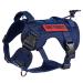 Oneigris dog harness Fire Watcher Tactical Dishes Molle Safety Dog Service Dog Dog Fish with 1 handles and 2 no-pull D-ring 1000D nylon (XS blue) XS blue