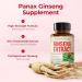 Full-Spectrum Panax Ginseng for Men & Women 1000mg (10% Stem & Leaf Extract) Korean Ginseng Supplement for Focus Energy Performance & Mental Clarity Support Memory Supplements with Asian Ginsing - Buy Online on GoSupps.com