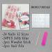 24pcs Long Square Press on Nails - French Tip Acrylic Nails with 3D Bow Heart and Pearls | Glossy Pink Full Cover Glue-on Nails for Women & Girls - Buy Online on GoSupps.com