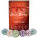 Cleverfy Shower Steamers Aromatherapy - Pack of 12 Shower Bombs with Essential Oils. Red Set: Peppermint, Lavender, Pomegranate & Rose, Vanilla & Orange, Menthol & Eucalyptus, Lemongrass & Coconut Red 12-pack