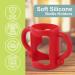3-Pack Dr Brown Narrow Bottle Handles - Easy Grip BPA-Free Silicone - Red, Green, Blue - Buy Online on GoSupps.com
