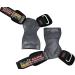 Lifting Grips Pro Weight Gloves - Heavy Duty Barbell Straps for Deadlifts, Gymnastics - Neoprene Padded - Adjustable Wrist Wrap - Black Rubber - Medium Size - Buy Online on GoSupps.com