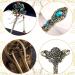 Elegant Benaton 4-Piece Vintage Chinese Hair Needle Set | Antique Bronze Hairpins for Women | Decorative Hairstyle Accessories for Celebrations & Daily Use - Buy Online on GoSupps.com