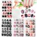 Kalolary 96PCS Kids False Nail Children Nails Press on Pre-glue Full Cover Dot Heart Pattern Short False Nail Kits with 1pcs Nail Glue Sticker Lovely Gift for Kids Little Girls - C