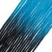 Handmade 24-Inch Thin Synthetic Dreadlock Extensions - Soft Crochet Hair in Blue | 20 Strands for Hip-Hop Style - Buy Online on GoSupps.com