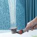 Switch Control Shower Head - Water Saving Soft Spray with Mineral Stone Beads - Orange - Buy Online on GoSupps.com