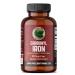 Carbonyl Iron - 90 Vegan Caps by Pure Lab Vitamins - Unique Formulation of Metallic Iron with VIT C Superior Bioavailability - Non-Constipating Supports Red Blood Cell Formation Made in Canada