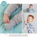 100% Cotton Two-Way Zipper Baby Sleepsuit Unisex Romper 3-6 Months Navy Clouds - Buy Online on GoSupps.com