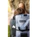 Large Light Gray Climbing Chalk Bucket with Topographical Map Design - Magnetic Closure, Pockets, and Brush Holders - Buy Online on GoSupps.com