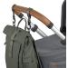 Eco-Friendly Casual Baby Changing Bag Backpack | Diaper Pad Stroller Attachment & Bottle Holder - GRE Rolltop Up in Olive - Buy Online on GoSupps.com