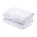 Superior Solid Egyptian Cotton Bath Towel Set, 30" x 55", White, 2-Pieces White 2PC Bath