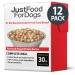 JustFoodForDogs Pantry Fresh Dog Food and Puppy Food, Human Quality Ingredients Natural Ready to Serve Soft Food for Dogs - Beef & Russet Potato Wet Dog Food Pouches Beef & Russet Potato 1 Count (Pack of 12)