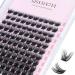 Cluster Lashes Extensions 120Pcs Individual Cluster Lashes D Curl Mix 9-15mm Wide Stem Cluster Eyelashes Soft Natural False Eyelashes Cluster DIY Eyelash Extension At Home (Mix 9-15mm 120P D Curl) 1 count (Pack of 1) Mix 9-15mm 120P D Curl