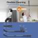 Electric Spin Scrubber Cordless Cleaning Brush with Adjustable Extension Handle 8 Replaceable Brush Heads Power Display IPX5 Waterproof Shower Scrubber for Floor Tile Car - Buy Online on GoSupps.com