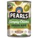 PEARLS Simply Olives Green Ripe Pitted Olives,Pack of 12 ,72 Ounce
