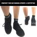 Plantar Fasciitis Compression Socks for Pain Relief | Black, Men/Women, S/M | Foot Arch & Heel Support Sleeves with 24/7 Compression - 1 Pair - Buy Online on GoSupps.com