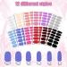 Queekay 12 Sheets Solid Color Nail Stickers Glitter Nail Polish Strips Self Adhesive Nail Polish Stickers Manicure Full Nail Wrap DIY Color Nail Decor for Women Nail Art(Pastel Color) - Buy Online on GoSupps.com