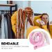 Verdant Touch Spiral Lock Hair Tie Bendable Iron Wire Dreadlocks Hair Tie Imitated Silk Tie Dye Pink 180mm Spiral Lock Hair Tie - Buy Online on GoSupps.com
